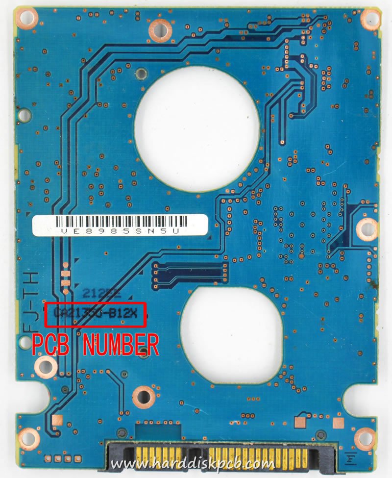 (image for) PCB CA21350-B12X, Fujitsu MJA2500BH G2, CA07083-B469000T