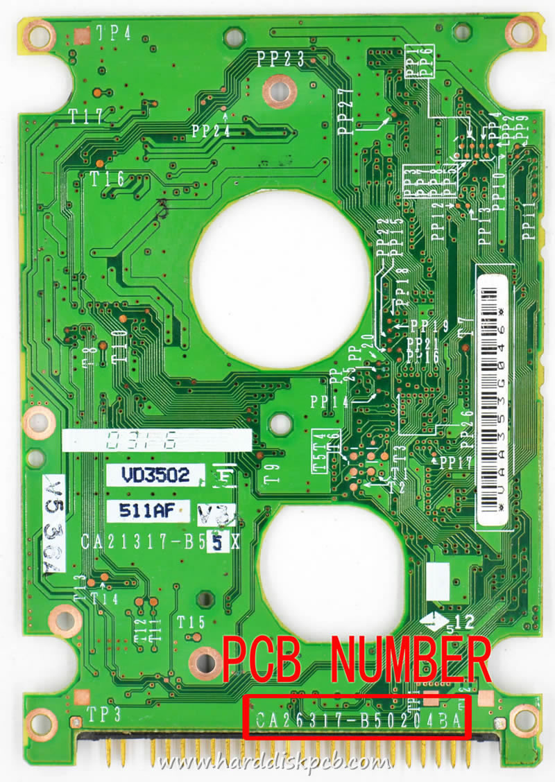 (image for) Fujitsu HDD PCB Logic Board CA26317-B50204BA