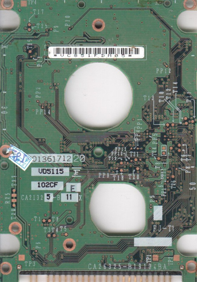 (image for) PCB CA26325-B19104BA, Fujitsu MHT2020AT PL, 1PCP004874-01