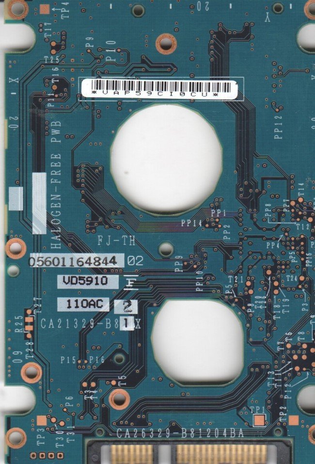 (image for) PCB CA26329-B81204BA, Fujitsu MHT2040BH, CP170822-01