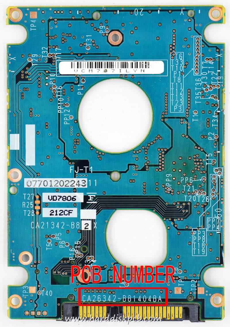 (image for) Fujitsu HDD PCB Logic Board CA26342-B81404BA