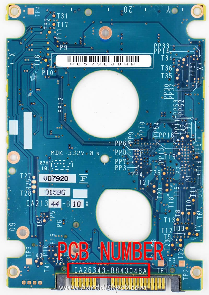 (image for) PCB CA26343-B84304BA, Fujitsu MHX2300BT, CA06846-B030