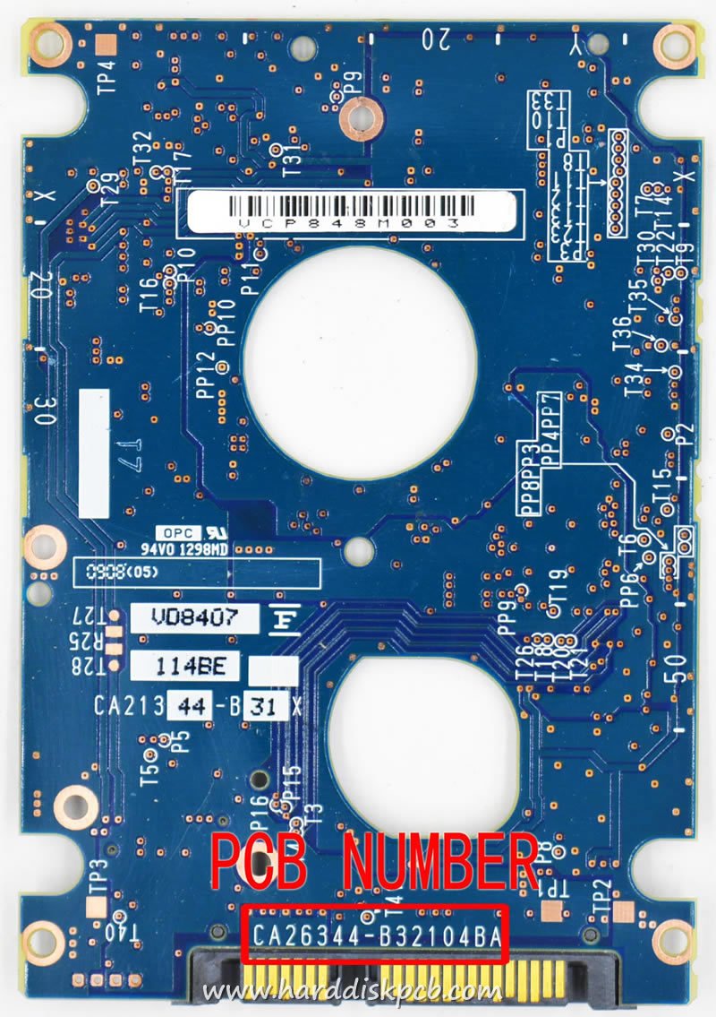 (image for) PCB CA26344-B32104BA, Fujitsu MHY2200BH, CA06889-B30800C1
