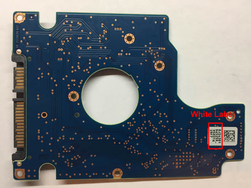 Hitachi 2.5” PCB White Label Number