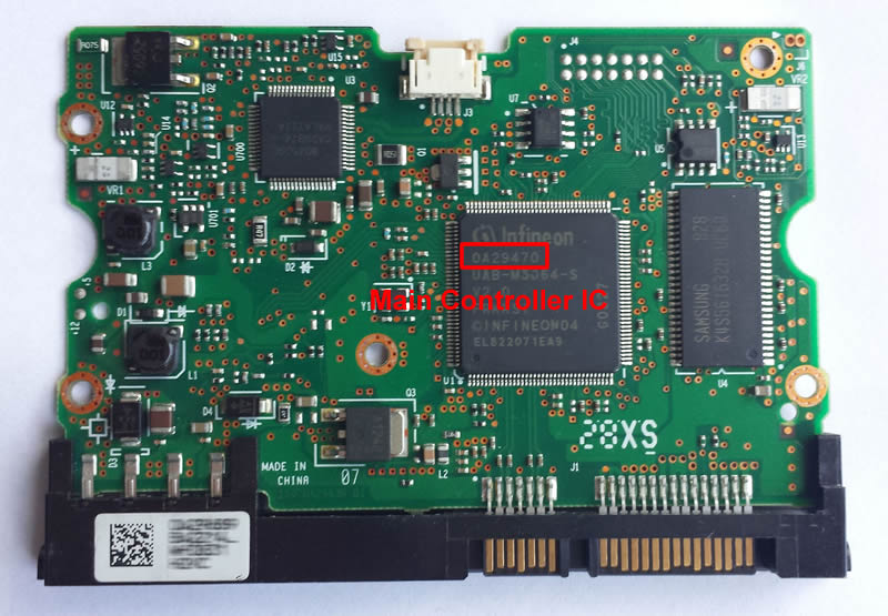 Hitachi 3.5” PCB Main Controller Chip