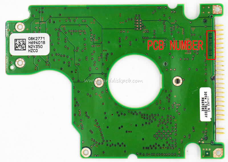 (image for) HDD PCB Hitachi Logic Board 320 08K1794 01 Main Controller IC 08K2769 Stickers 08K2771