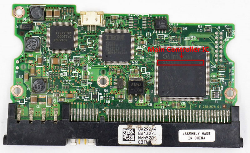 HDD PCB Hitachi Logic Board F 08K1978 01 Main Controller IC 0A29003 Stickers 0A29244
