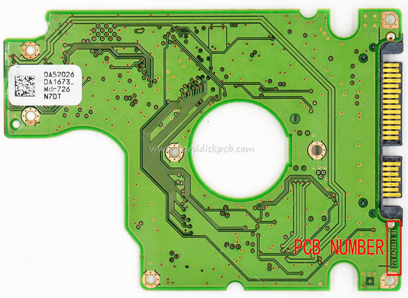 (image for) HDD PCB Hitachi Logic Board 220 0A28613 01 Main Controller IC 0A50489 Stickers 0A52026