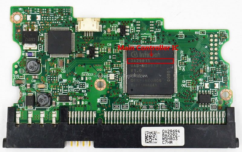 (image for) HDD PCB Hitachi Logic Board F 0A29581 01 Main Controller IC 0A29615 Stickers 0A29694
