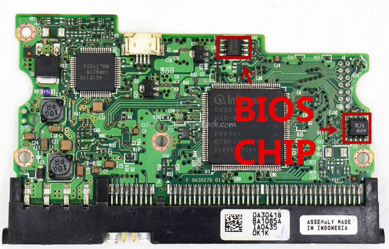 (image for) HDD PCB Hitachi F 0A30270 01 Main Controller IC 0A30164 Stickers 0A29505 0A30417 0A30418 - Click Image to Close