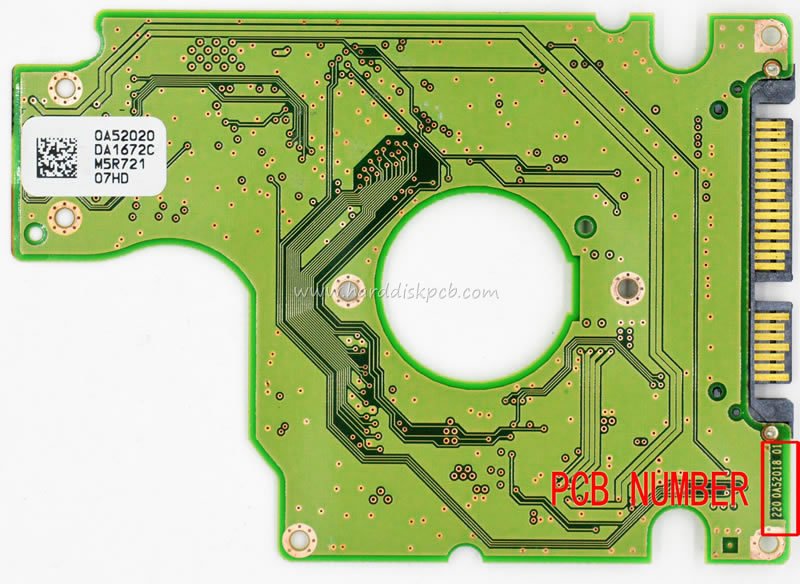 (image for) HDD PCB Hitachi Logic Board 220 0A52018 01 Main Controller IC 0A50489 Stickers 0A52020