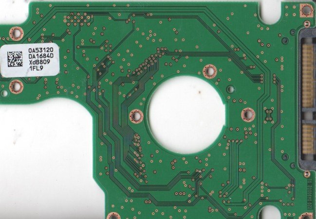 (image for) PCB 0A53120 DA1684D, Hitachi HTS542516K9SA00, 0A54904