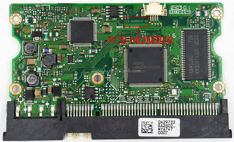 (image for) HDD PCB Hitachi Logic Board 110 0A90028 01 Main Controller IC 0A53130 Stickers 0A29732 - Click Image to Close