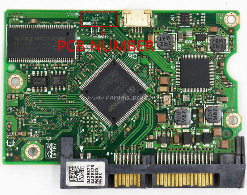(image for) HDD PCB Hitachi Logic Board 110 0A90165 01 Main Controller IC 0A56992 Stickers 0A29871 - Click Image to Close