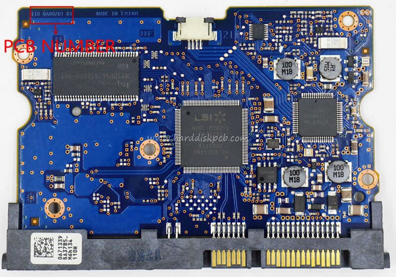 (image for) Hitachi HGST HDD PCB Logic Board 110 0A90201 01 Main Controller IC 0A71261 Stickers 0A71339