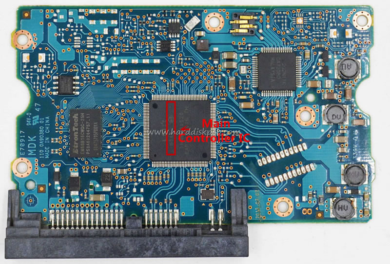 (image for) TOSHIBA HGST DT01ABA200 DT01ABA200V DT01ACA300 HDD PCB 220 0A90380 01 Main Controller IC LSI 6045 Stickers 