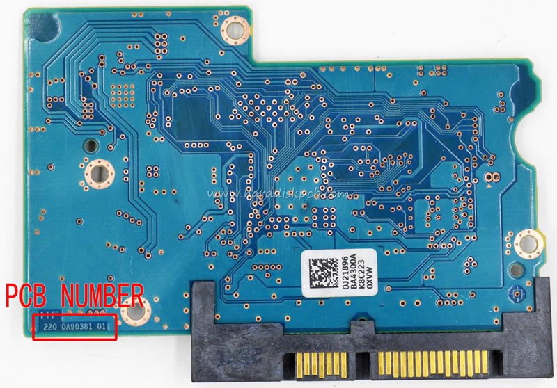 (image for) Hitachi HDD PCB Logic Board 220 0A90381 01 Main Controller IC LSI-6045 Stickers 0J21896