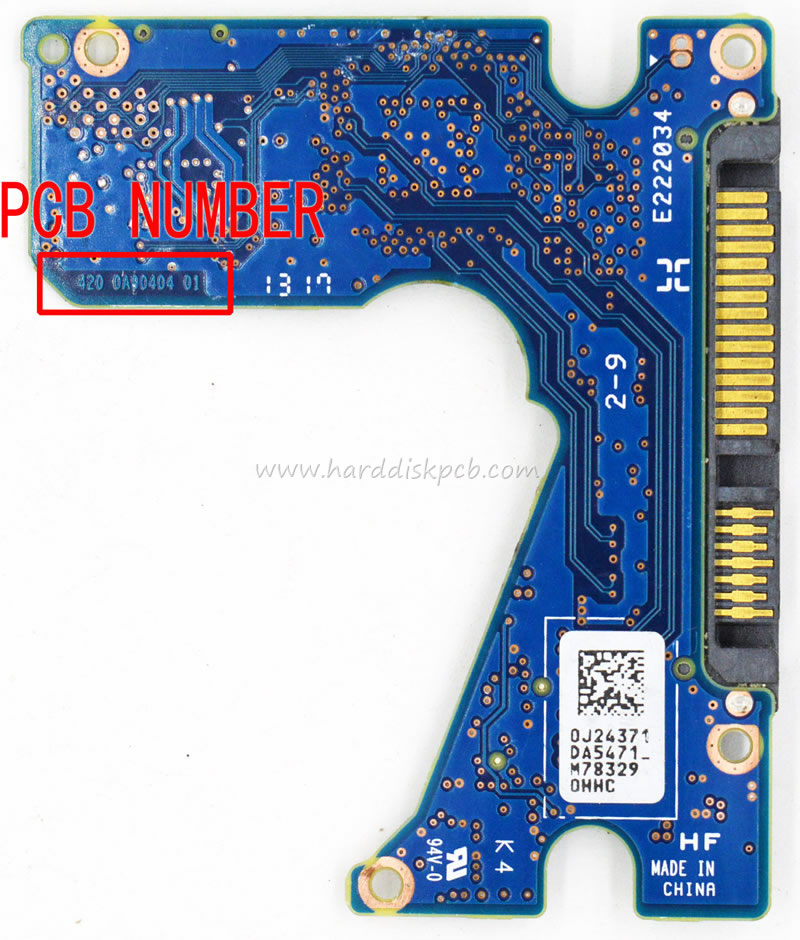 (image for) HDD PCB Hitachi Logic Board 420 0A90404 01 Main Controller IC 88i9305-BLA2 Stickers 0J24371