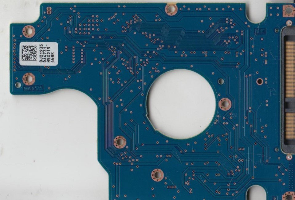 (image for) PCB 0J21935 DA4731_, Hitachi HTS545050A7E380, 0J11285