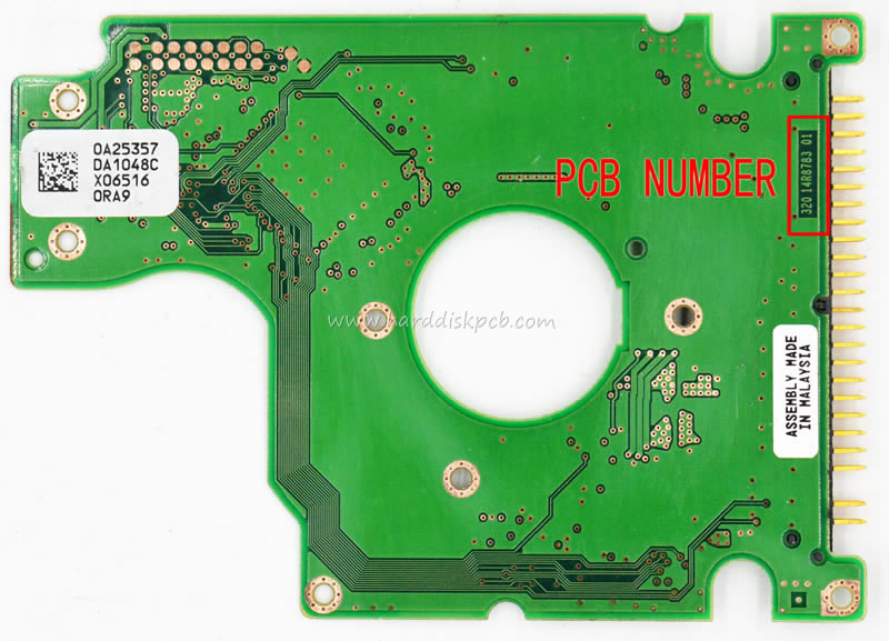 (image for) HDD PCB Hitachi Logic Board 320 14R8783 01 Main Controller IC 0A25247 Stickers 0A25357