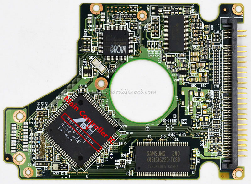 (image for) Hitachi HDD PCB Logic Board SH334-D1 Main Controller IC 88I5501-TEH