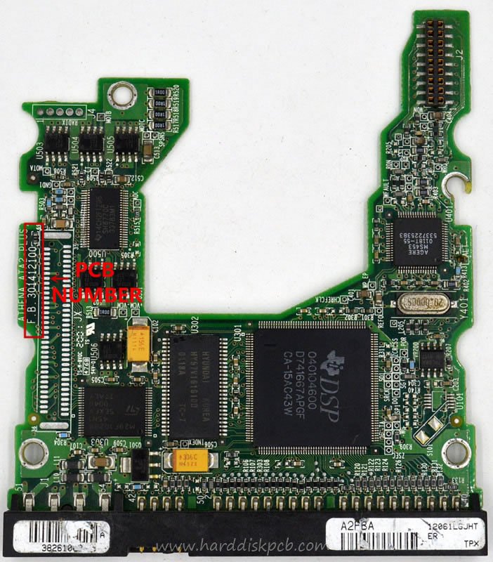(image for) PCB MAXTOR Logic Board 301412100 Main Controller IC 040104600