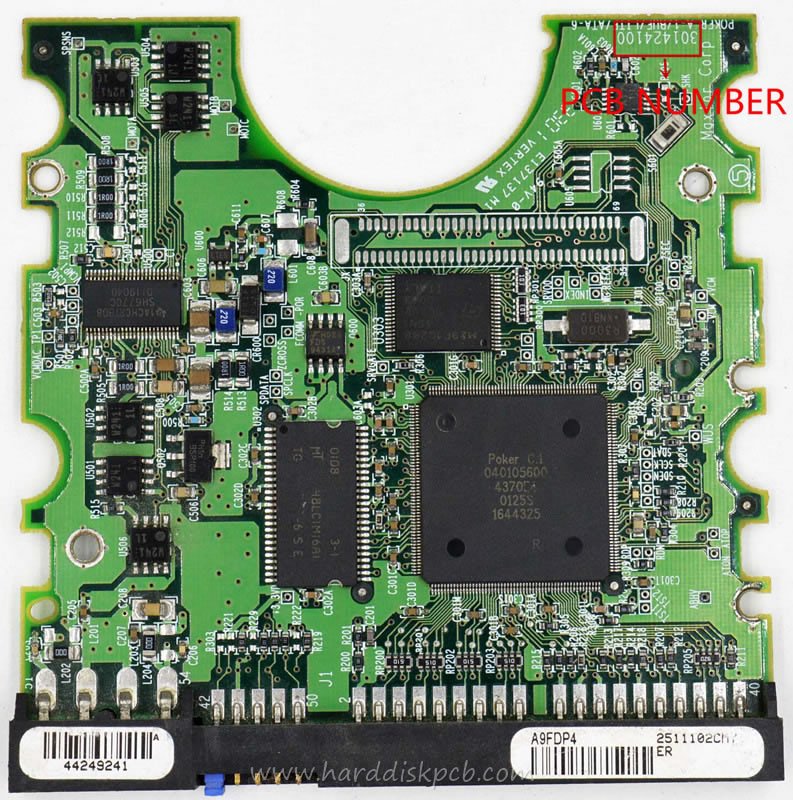(image for) PCB MAXTOR Logic Board 301424100 Main Controller IC 040105600
