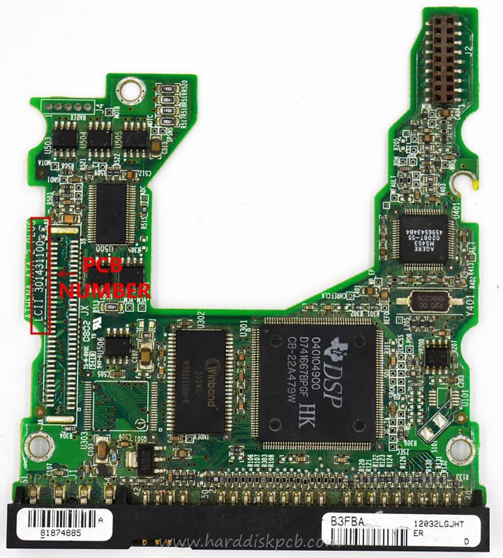 (image for) PCB MAXTOR Logic Board 301431100 Main Controller IC 040104900