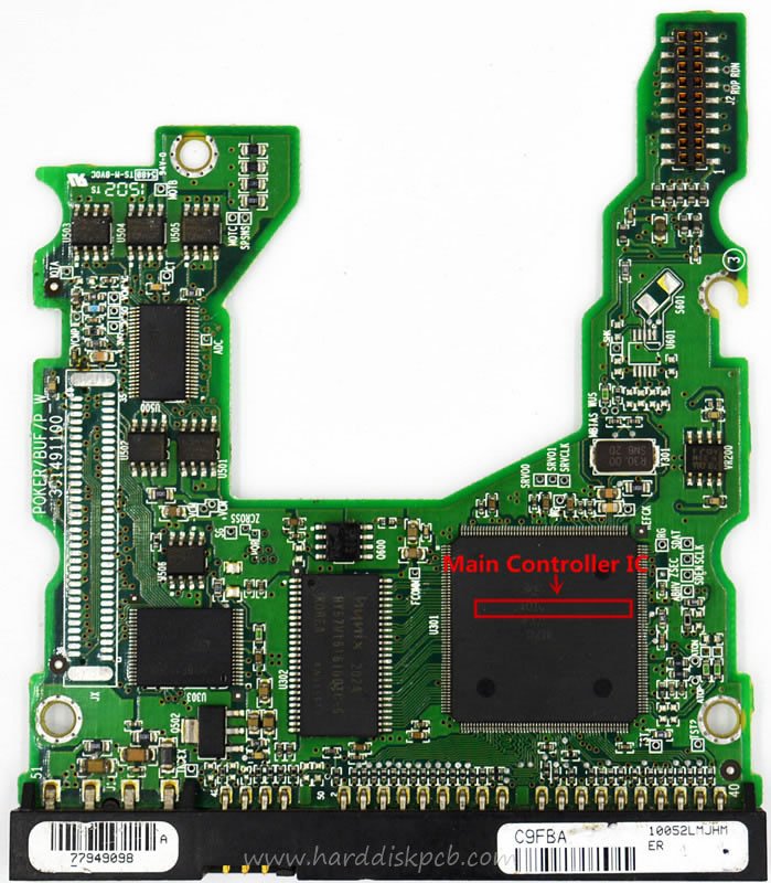 (image for) PCB MAXTOR Logic Board 301491100 Main Controller IC 040108200