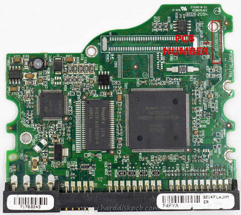 (image for) PCB 040110200, Maxtor 6Y120L0, YAR41VW0