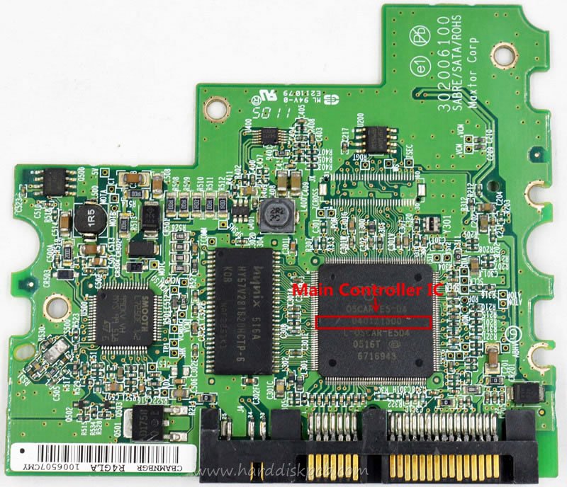(image for) PCB MAXTOR Logic Board 302006100 Main Controller IC 040121300