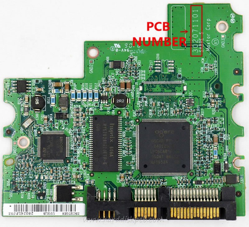 (image for) PCB 040125400, Maxtor 6L080M0, BACE1G10