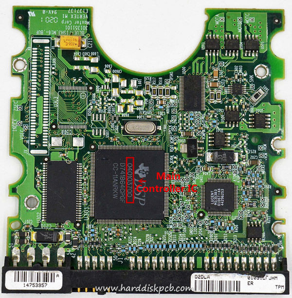 (image for) 040103700 Maxtor Donor PCB Board 301351101 - Click Image to Close