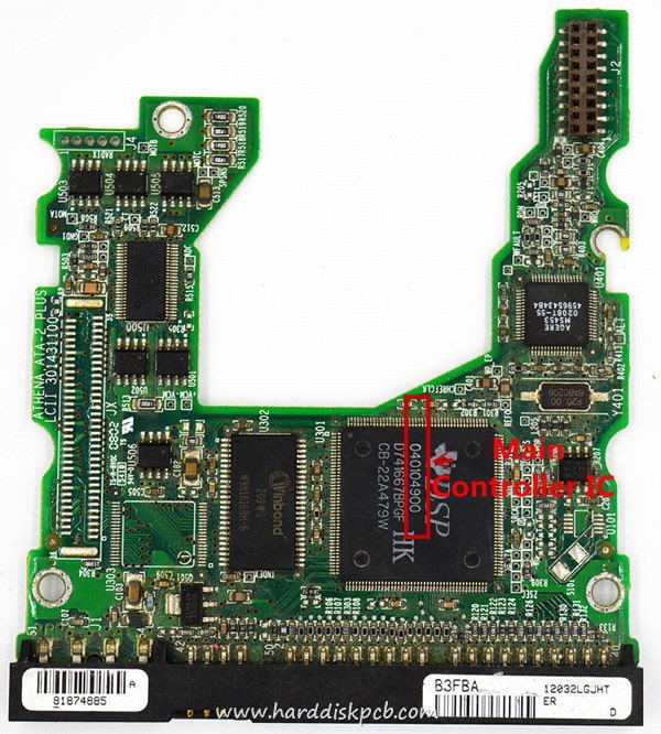 040104900 Maxtor Donor Hard Drive PCB Board 301431100