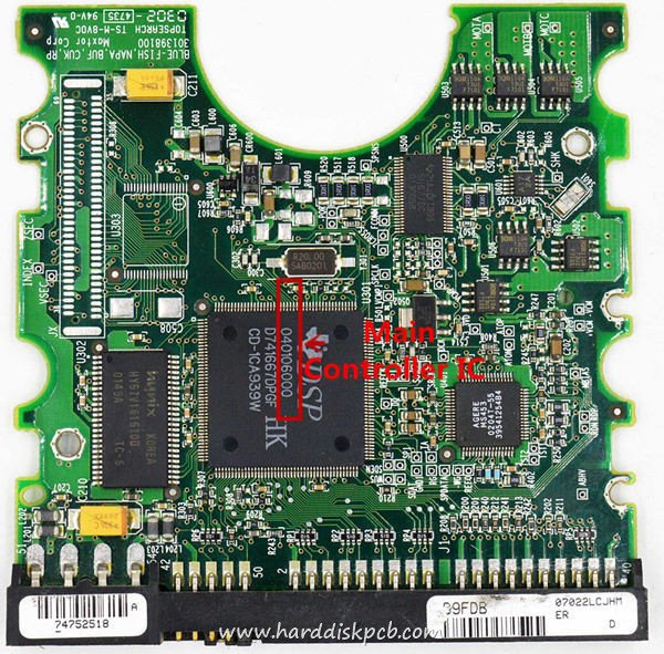 040106000 Maxtor Donor Hard Drive PCB Board 301398100