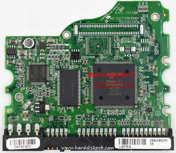 040108000 Maxtor Donor PCB Board 301593100 - Click Image to Close