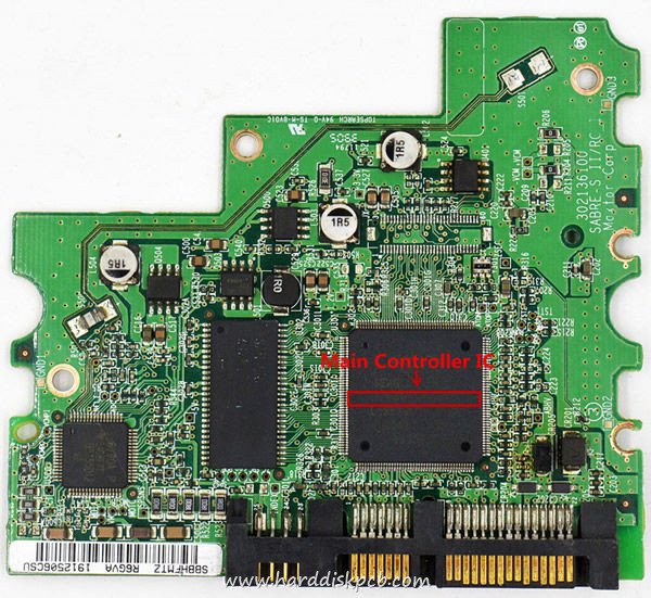 040128000 Maxtor Donor Hard Drive PCB Board 302136100