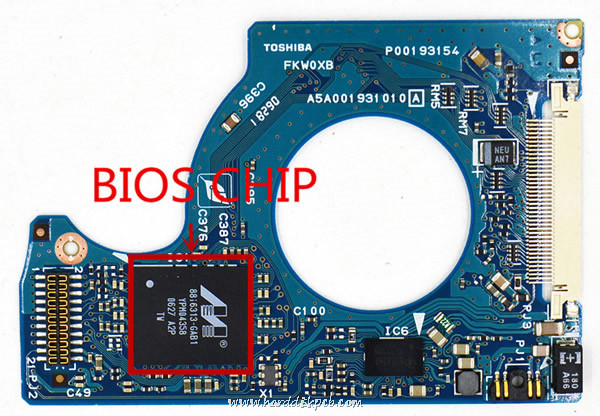 A5A001931010 Toshiba Donor Hard Drive PCB Board