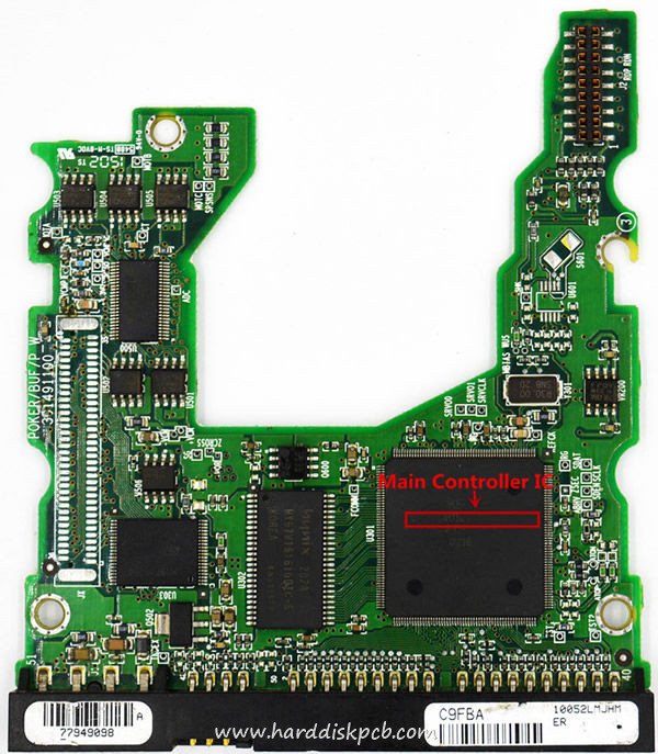 (image for) Tested 040108200 Maxtor Hard Disk PCB Board 301491100