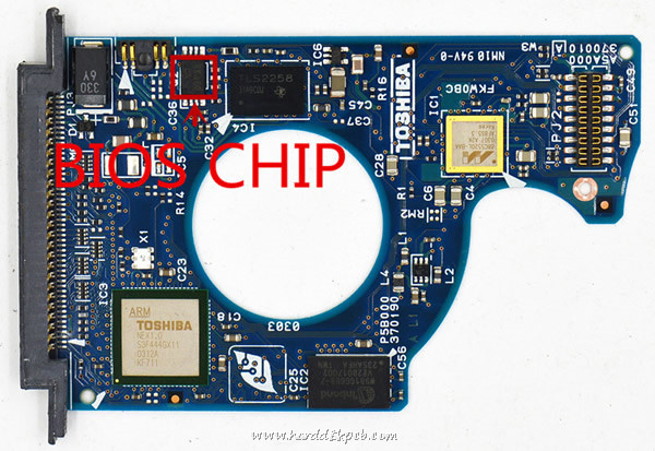 (image for) Tested G5B000370000-A Toshiba Hard Disk PCB Board