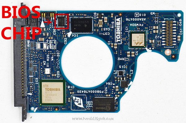 (image for) Tested G5B000476000-A Toshiba Hard Disk PCB Board