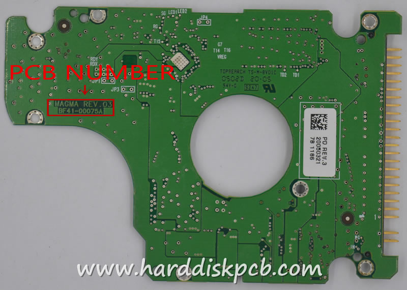 (image for) samsung MP0402H HDD PCB BF41-00075A MAGMA REV .03