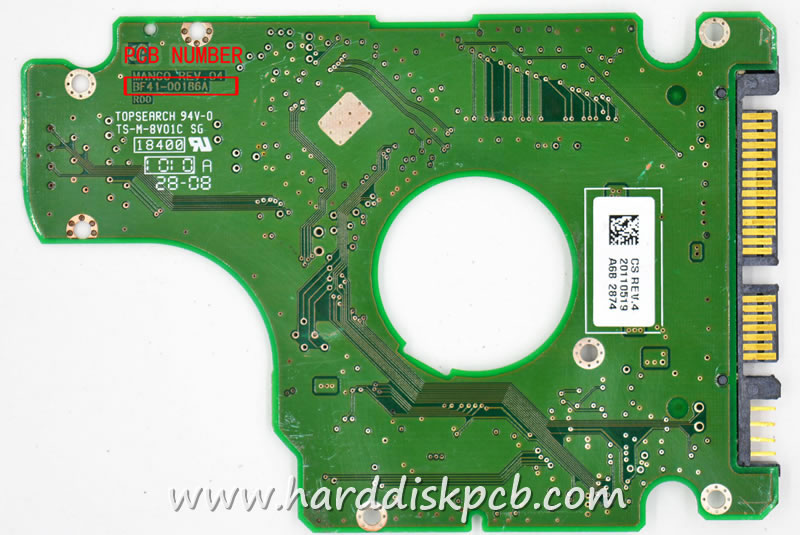 (image for) HDD PCB samsung Logic Board BF41-00186A R00 MANGO REV.04