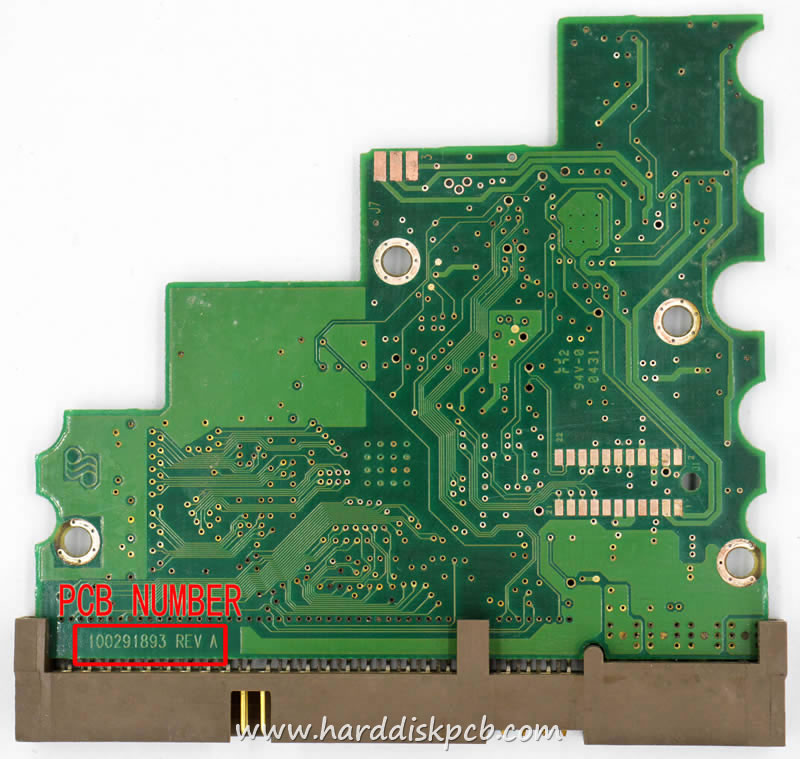 (image for) PCB 100291893, Seagate ST340014A, 9W2005-076, 100282775 D