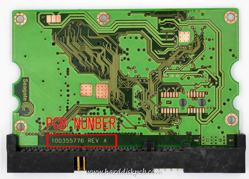 (image for) HDD PCB Seagate Logic Board 100355776 REV A