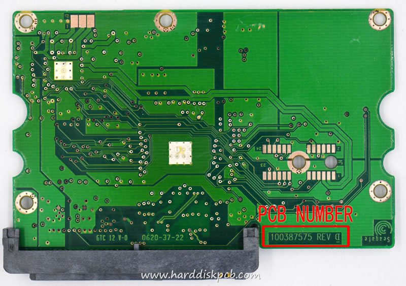 (image for) HDD PCB Seagate Logic Board 100387575 REV D