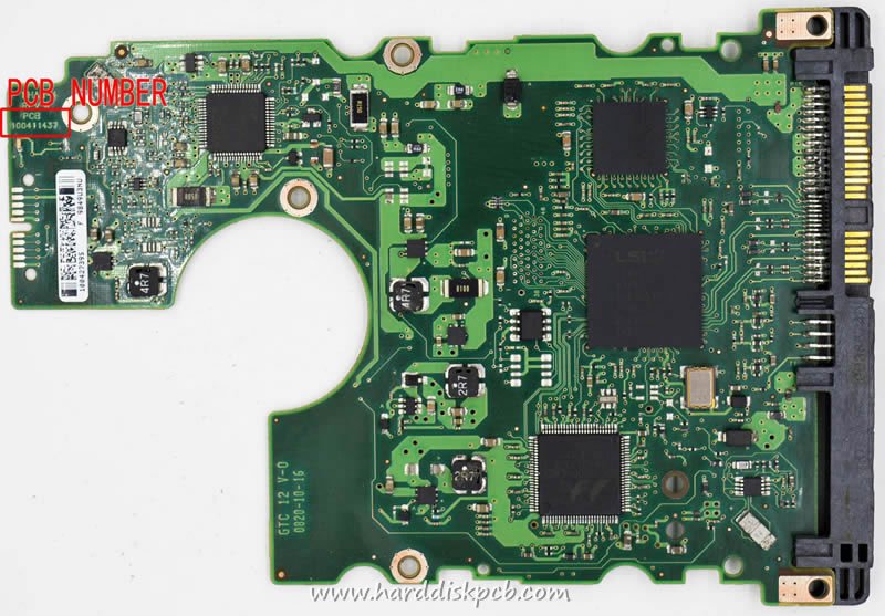 (image for) HDD PCB Seagate Logic Board 100411437 REV B