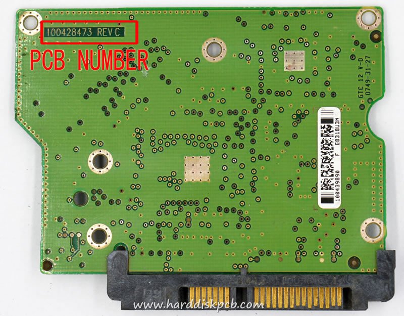 (image for) HDD PCB Seagate Logic Board 100428473 REV C