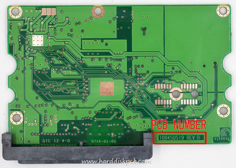 (image for) HDD PCB Seagate Logic Board 100450519 REV A