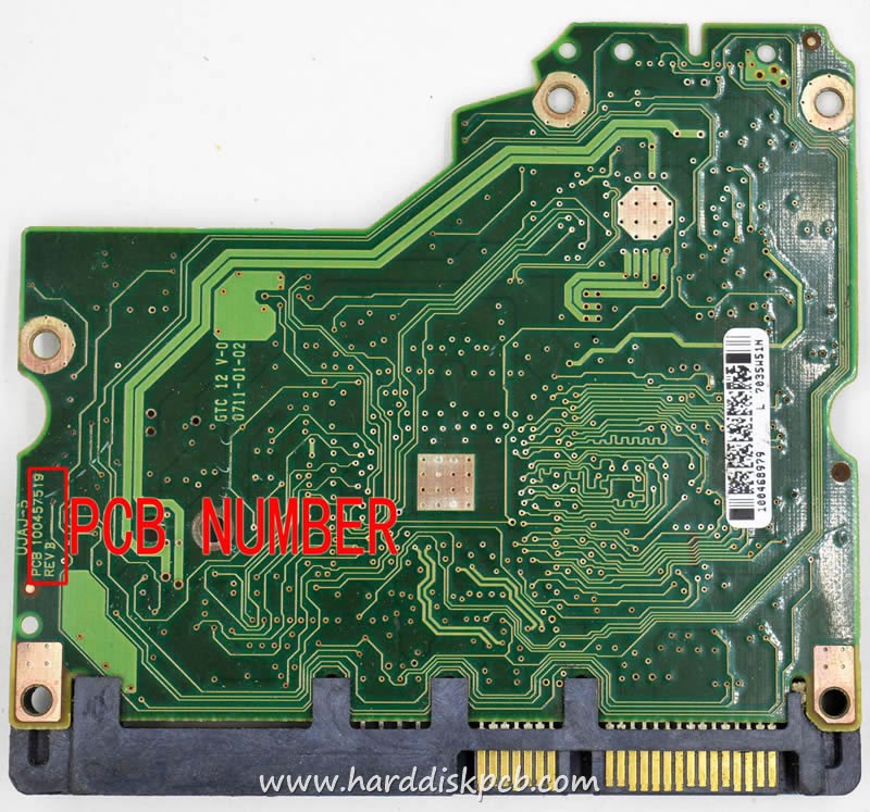 (image for) HDD PCB Seagate Logic Board 100457519 REV B